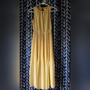 Maison Jules Sunflower Yellow Sleeveless Maxi Dress